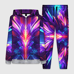 Женский 3D-костюм Неоновые объекты абстракция, цвет: 3D-меланж