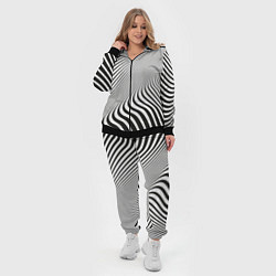 Женский 3D-костюм Иллюзорные линии, цвет: 3D-черный — фото 2
