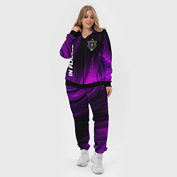 Женский 3D-костюм In Flames violet plasma, цвет: 3D-черный — фото 2