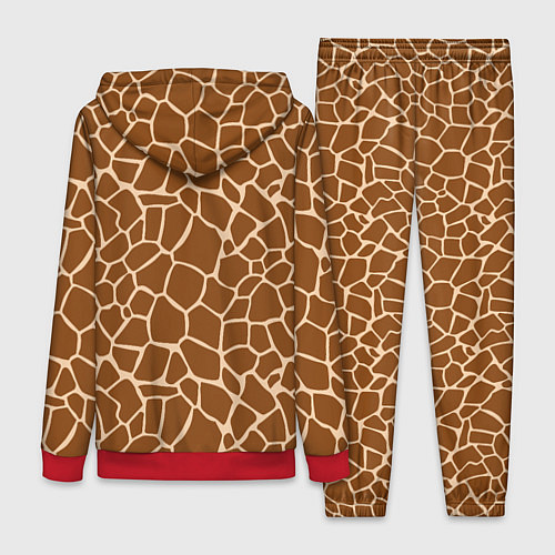 Женский костюм Пятнистая шкура жирафа / 3D-Красный – фото 2
