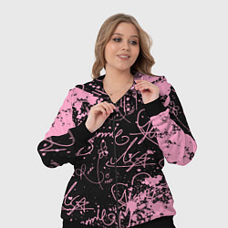 Женский 3D-костюм Блэкпинк - автографы, цвет: 3D-черный — фото 2