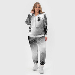 Женский 3D-костюм Dead Space glitch на светлом фоне: надпись, символ, цвет: 3D-белый — фото 2