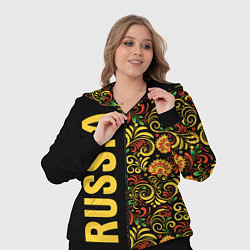 Женский 3D-костюм Russia хохлома, цвет: 3D-черный — фото 2