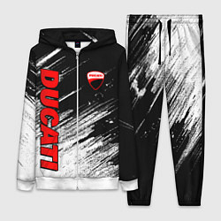 Женский костюм Ducati - потертости краски