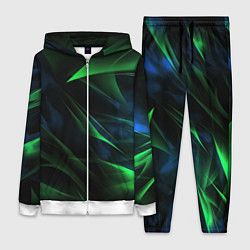 Женский костюм Dark green background