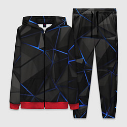 Женский 3D-костюм Black blue style, цвет: 3D-красный