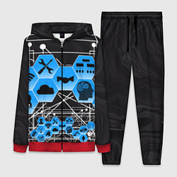 Женский 3D-костюм Виртуальный мир, цвет: 3D-красный