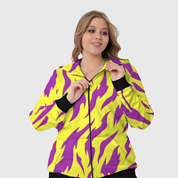 Женский 3D-костюм Кислотный тигр паттерн, цвет: 3D-черный — фото 2