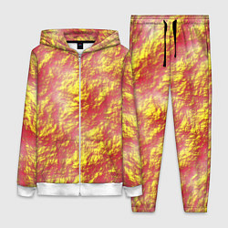 Женский 3D-костюм Золото с оранжевым, цвет: 3D-белый