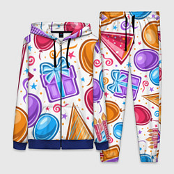 Женский 3D-костюм Вечеринка, цвет: 3D-синий