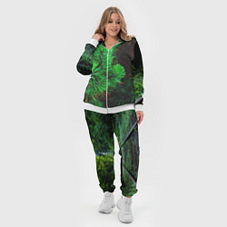 Женский 3D-костюм Зелёный лес России, цвет: 3D-белый — фото 2