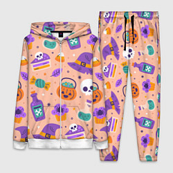 Женский костюм Halloween skulls pattern
