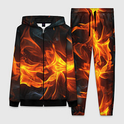 Женский 3D-костюм Пламя костра, цвет: 3D-черный