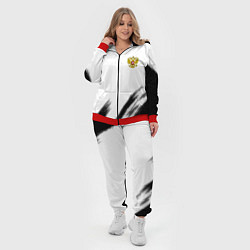Женский 3D-костюм Russia sport черно белый, цвет: 3D-красный — фото 2