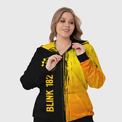 Женский 3D-костюм Blink 182 - gold gradient: по-вертикали, цвет: 3D-черный — фото 2