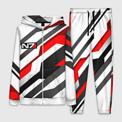 Женский 3D-костюм Mass effect - white uniform n7, цвет: 3D-белый