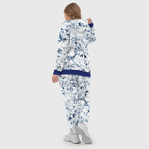 Женский костюм Паттерн ледяные вершины гор / 3D-Синий – фото 5