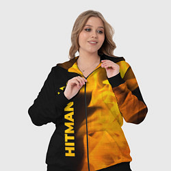 Женский 3D-костюм Hitman - gold gradient по-вертикали, цвет: 3D-черный — фото 2