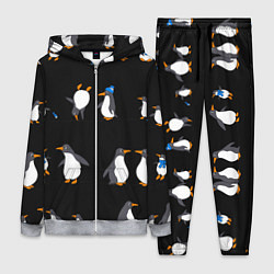 Женский 3D-костюм Веселая семья пингвинов, цвет: 3D-меланж