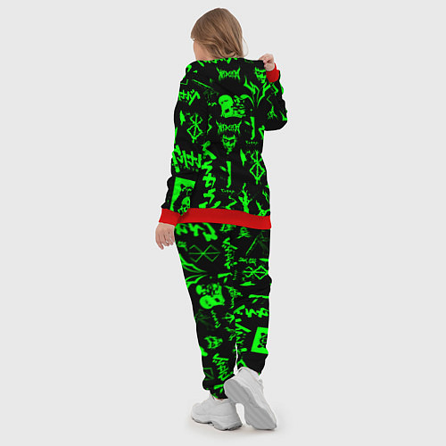 Женский костюм Berserk neon green / 3D-Красный – фото 5