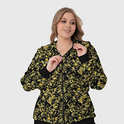 Женский 3D-костюм Чёрный с золотыми перьями, цвет: 3D-черный — фото 2