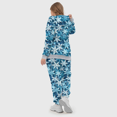 Женский костюм New Years pattern with snowflakes / 3D-Меланж – фото 5