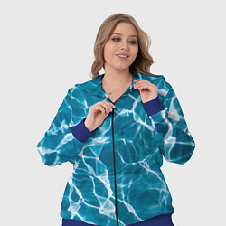 Женский 3D-костюм Кристально чистая вода, цвет: 3D-синий — фото 2