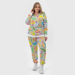 Женский 3D-костюм Семья капибар на отдыхе, цвет: 3D-белый — фото 2