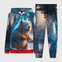 Женский 3D-костюм Полярный мишка, цвет: 3D-красный