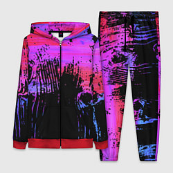 Женский костюм Розово синий сочный гранж