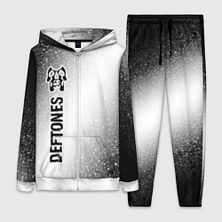 Женский 3D-костюм Deftones glitch на светлом фоне по-вертикали, цвет: 3D-белый