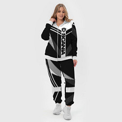 Женский 3D-костюм Scania логотип на абстрактном фоне, цвет: 3D-белый — фото 2