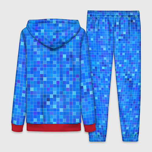 Женский костюм Голубая мозаика / 3D-Красный – фото 2