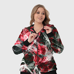 Женский 3D-костюм Серые узоры дым, цвет: 3D-черный — фото 2