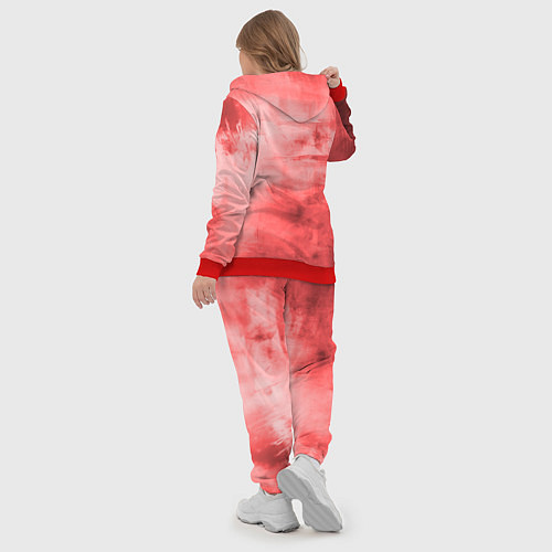 Женский костюм Красный гранж / 3D-Красный – фото 5