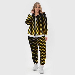 Женский 3D-костюм Жёлтые квадраты, цвет: 3D-белый — фото 2