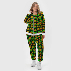 Женский 3D-костюм Узорчатые цветы, цвет: 3D-белый — фото 2