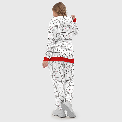 Женский костюм Упитанные котики / 3D-Красный – фото 5