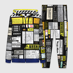 Женский 3D-костюм Инженерные знаки, цвет: 3D-синий