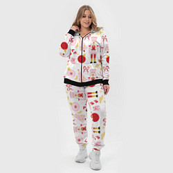 Женский 3D-костюм Щелкунчик в розовом цвете, цвет: 3D-черный — фото 2