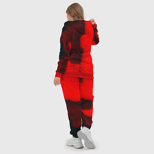 Женский костюм Россия герб спорт краски / 3D-Красный – фото 5