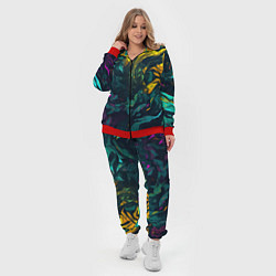 Женский 3D-костюм Абстрактный камуфляж в кислотных абстрактных пятна, цвет: 3D-красный — фото 2