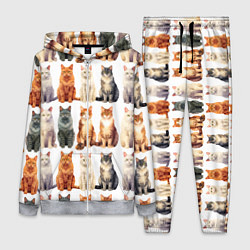 Женский 3D-костюм Сорок кошек - паттерн, цвет: 3D-меланж
