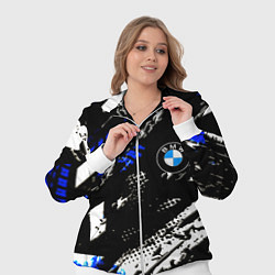 Женский 3D-костюм BMW stripes color auto sport, цвет: 3D-белый — фото 2