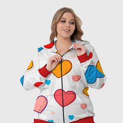 Женский 3D-костюм Сердца сердечки, цвет: 3D-красный — фото 2