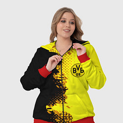 Женский 3D-костюм Borussia fc sport краски, цвет: 3D-красный — фото 2
