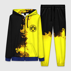 Женский 3D-костюм Borussia fc sport краски, цвет: 3D-синий
