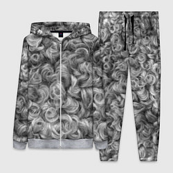 Женский 3D-костюм Кудрявая шерсть баранов, цвет: 3D-меланж