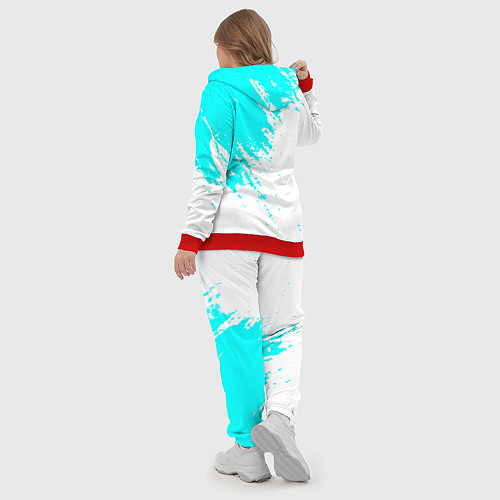 Женский костюм Citroen краски голубой / 3D-Красный – фото 5