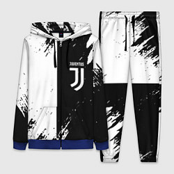 Женский 3D-костюм Juventus краски чёрнобелые, цвет: 3D-синий